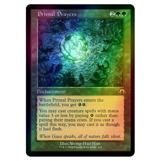 Magic The Gathering - Modern Horizons 3 - Primal Prayers ('97 Classic Print) - 0429 (Foil)