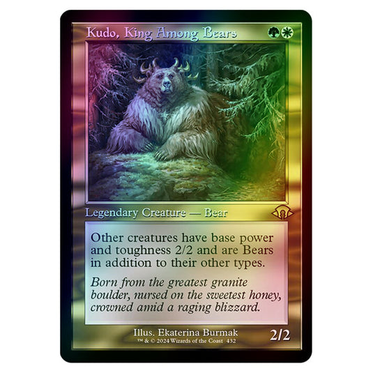 Magic The Gathering - Modern Horizons 3 - Kudo, King Among Bears ('97 Classic Print) - 0432 (Foil)