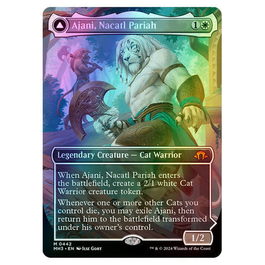 Magic The Gathering - Modern Horizons 3 - Ajani, Nacatl Pariah // Ajani, Nacatl Avenger - 0442 (Foil)