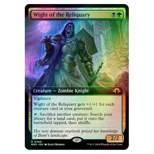 Magic The Gathering - Modern Horizons 3 - Wight of the Reliquary (Extended Art) - 0460 (Foil)