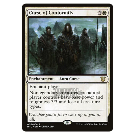 Magic The Gathering - Innistrad - Midnight Hunt - Commander - Curse of Conformity - 6/38