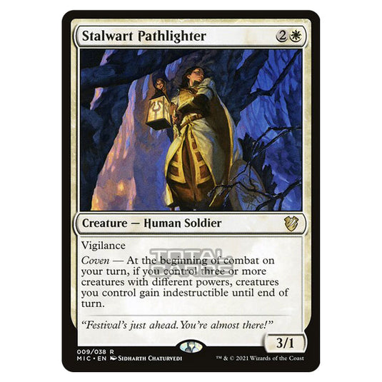 Magic The Gathering - Innistrad - Midnight Hunt - Commander - Stalwart Pathlighter - 9/38