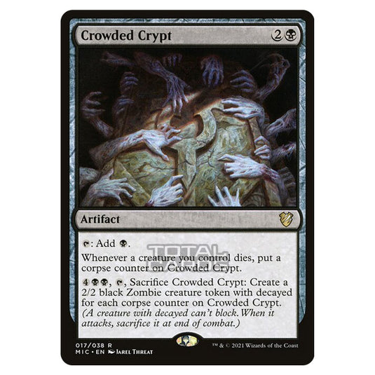 Magic The Gathering - Innistrad - Midnight Hunt - Commander - Crowded Crypt - 17/38