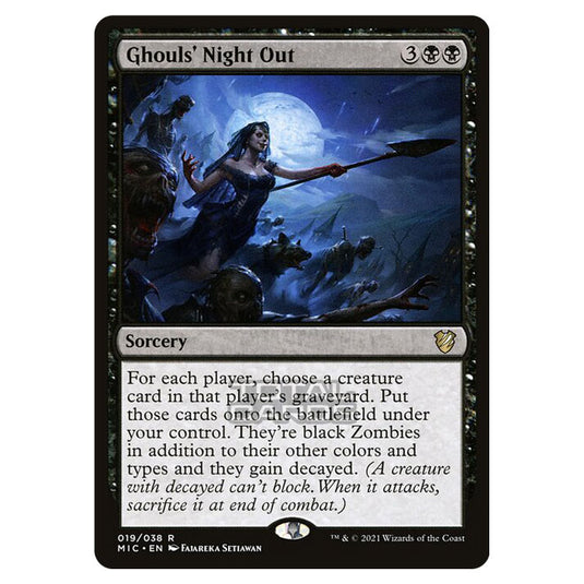 Magic The Gathering - Innistrad - Midnight Hunt - Commander - Ghouls' Night Out - 19/38