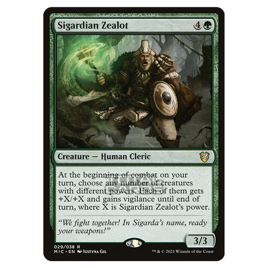 Magic The Gathering - Innistrad - Midnight Hunt - Commander - Sigardian Zealot - 29/38