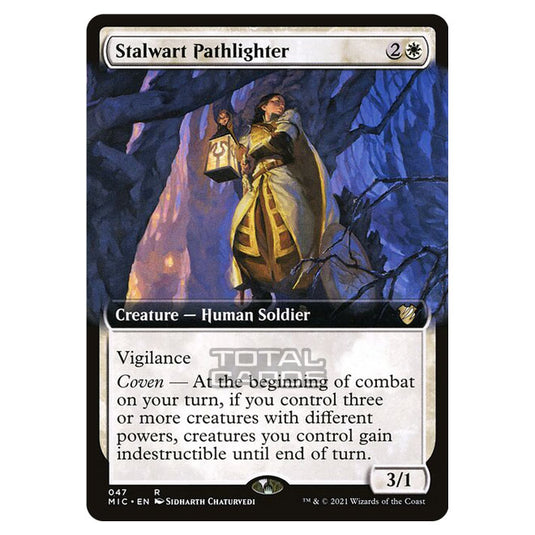 Magic The Gathering - Innistrad - Midnight Hunt - Commander - Stalwart Pathlighter - 47/38