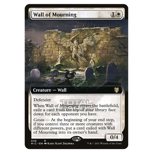 Magic The Gathering - Innistrad - Midnight Hunt - Commander - Wall of Mourning - 48/38