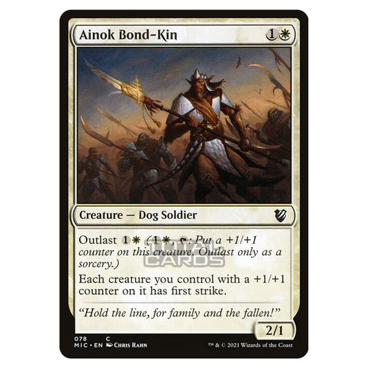 Magic The Gathering - Innistrad - Midnight Hunt - Commander - Ainok Bond-Kin - 78/38