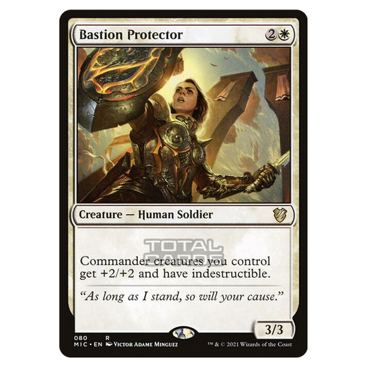 Magic The Gathering - Innistrad - Midnight Hunt - Commander - Bastion Protector - 80/38