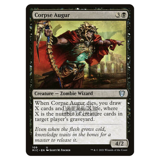 Magic The Gathering - Innistrad - Midnight Hunt - Commander - Corpse Augur - 109/38