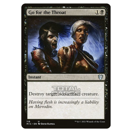 Magic The Gathering - Innistrad - Midnight Hunt - Commander - Go for the Throat - 119/38