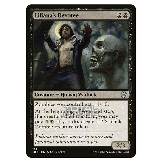 Magic The Gathering - Innistrad - Midnight Hunt - Commander - Liliana's Devotee - 122/38