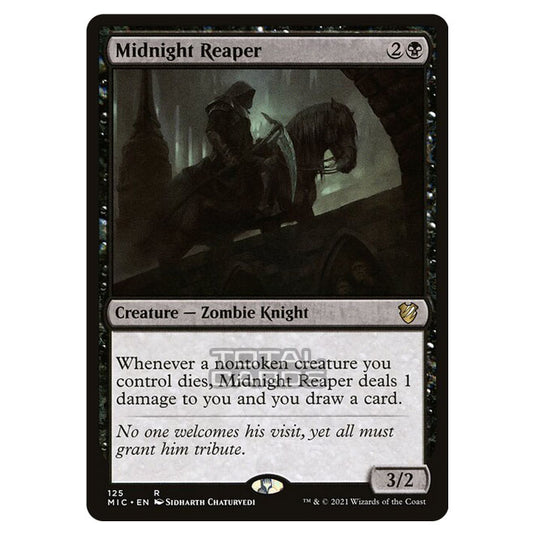 Magic The Gathering - Innistrad - Midnight Hunt - Commander - Midnight Reaper - 125/38