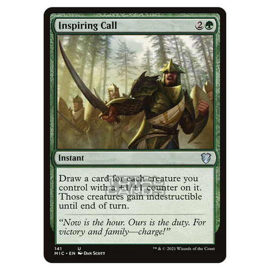 Magic The Gathering - Innistrad - Midnight Hunt - Commander - Inspiring Call - 141/38