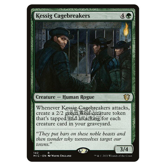 Magic The Gathering - Innistrad - Midnight Hunt - Commander - Kessig Cagebreakers - 142/38