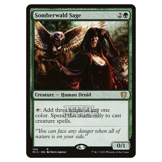 Magic The Gathering - Innistrad - Midnight Hunt - Commander - Somberwald Sage - 144/38