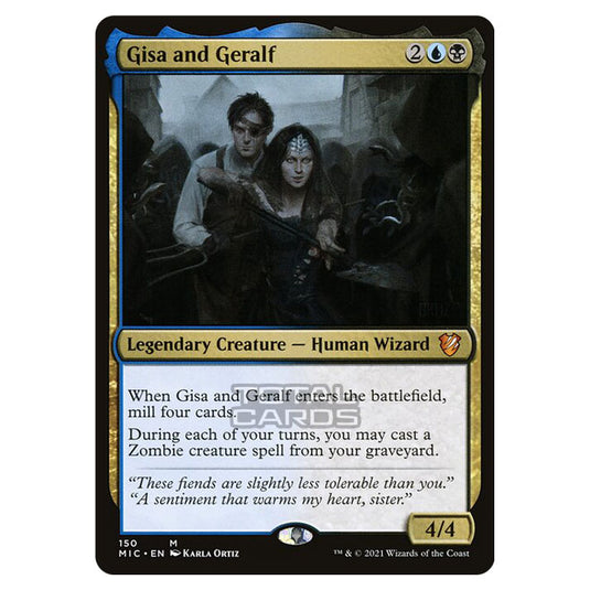 Magic The Gathering - Innistrad - Midnight Hunt - Commander - Gisa and Geralf - 150/38