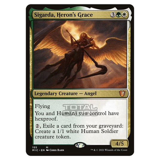 mtg card sigarda's aid price increase MTG Sigarda, Champion of Light Innistrad: Midnight Hunt 323 Showcase Mythic