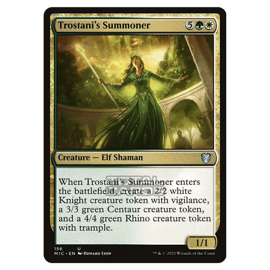 Magic The Gathering - Innistrad - Midnight Hunt - Commander - Trostani's Summoner - 156/38