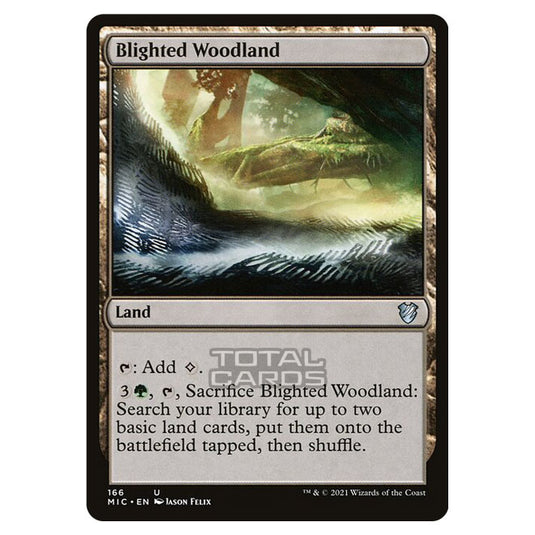 Magic The Gathering - Innistrad - Midnight Hunt - Commander - Blighted Woodland - 166/38