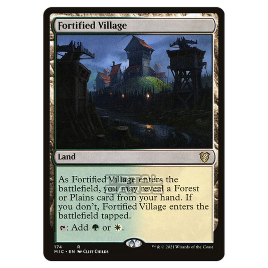 Magic The Gathering - Innistrad - Midnight Hunt - Commander - Fortified Village - 174/38