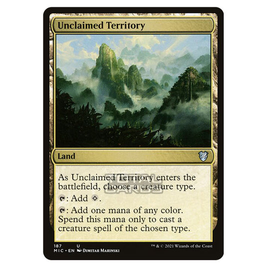 Magic The Gathering - Innistrad - Midnight Hunt - Commander - Unclaimed Territory - 187/38