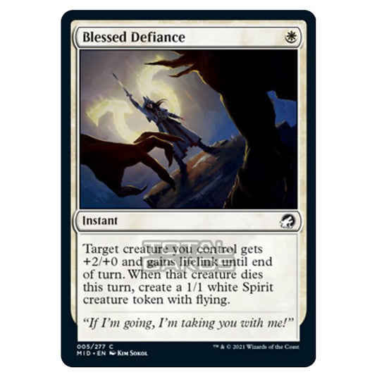 Magic The Gathering - Innistrad - Midnight Hunt - Blessed Defiance - 5/277