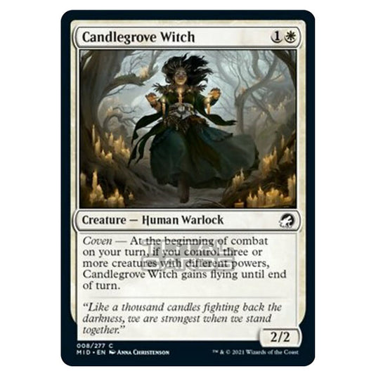 Magic The Gathering - Innistrad - Midnight Hunt - Candlegrove Witch - 8/277