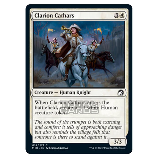 Magic The Gathering - Innistrad - Midnight Hunt - Clarion Cathars - 14/277