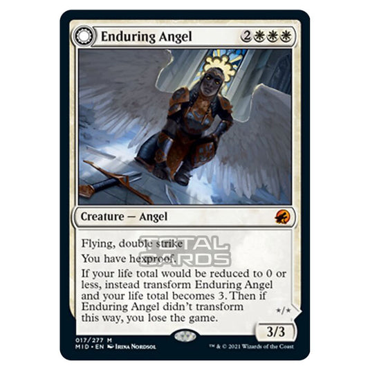 Magic The Gathering - Innistrad - Midnight Hunt - Enduring Angel // Angelic Enforcer - 17/277