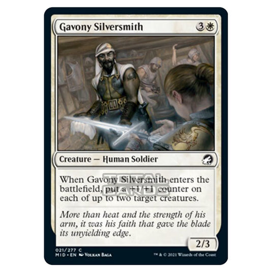 Magic The Gathering - Innistrad - Midnight Hunt - Gavony Silversmith - 21/277