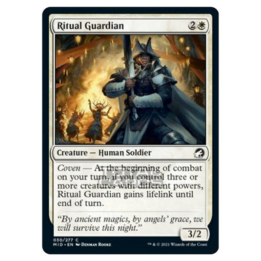 Magic The Gathering - Innistrad - Midnight Hunt - Ritual Guardian - 30/277