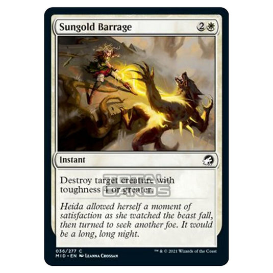 Magic The Gathering - Innistrad - Midnight Hunt - Sungold Barrage - 36/277