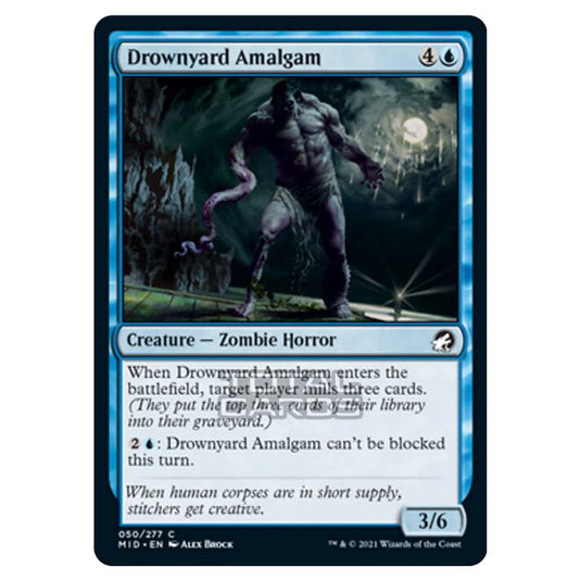 Magic The Gathering - Innistrad - Midnight Hunt - Drownyard Amalgam - 50/277