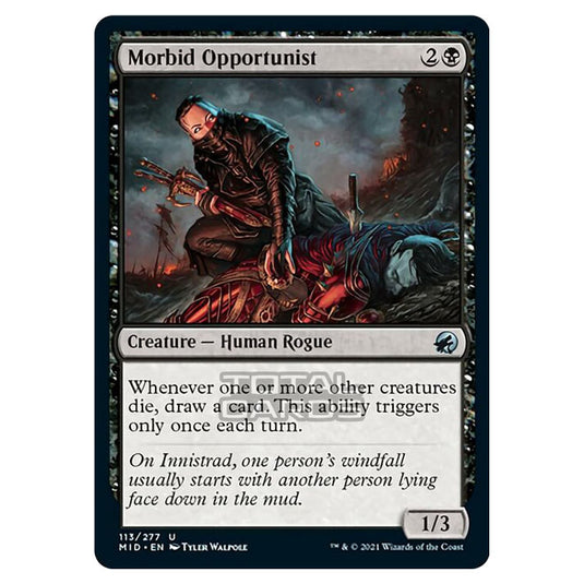 Magic The Gathering - Innistrad - Midnight Hunt - Morbid Opportunist - 113/277