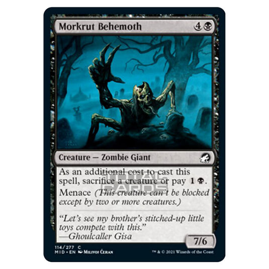 Magic The Gathering - Innistrad - Midnight Hunt - Morkrut Behemoth - 114/277