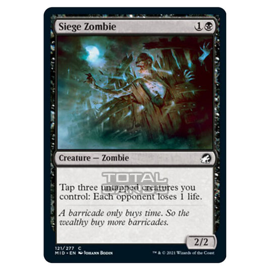 Magic The Gathering - Innistrad - Midnight Hunt - Siege Zombie - 121/277