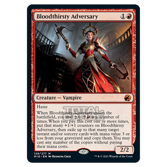 Magic The Gathering - Innistrad - Midnight Hunt - Bloodthirsty Adversary - 129/277