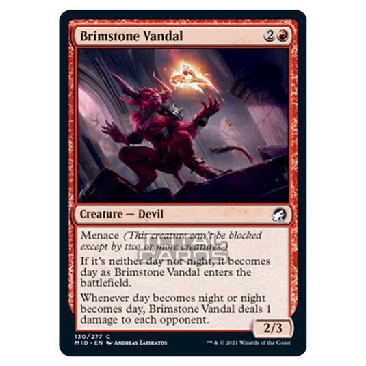 Magic The Gathering - Innistrad - Midnight Hunt - Brimstone Vandal - 130/277