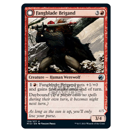 Magic The Gathering - Innistrad - Midnight Hunt - Fangblade Brigand // Fangblade Eviscerator - 139/277