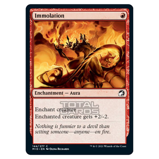 Magic The Gathering - Innistrad - Midnight Hunt - Immolation - 144/277