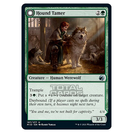 Magic The Gathering - Innistrad - Midnight Hunt - Hound Tamer // Untamed Pup - 187/277