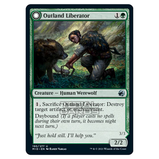 Magic The Gathering - Innistrad - Midnight Hunt - Outland Liberator // Frenzied Trapbreaker - 190/277