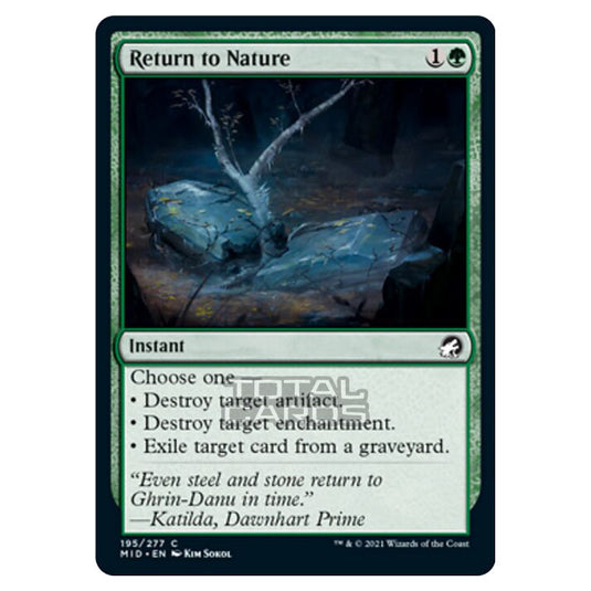 Magic The Gathering - Innistrad - Midnight Hunt - Return to Nature - 195/277