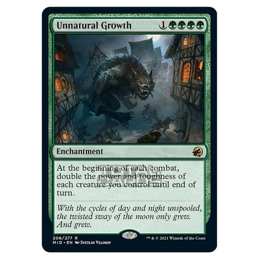 Magic The Gathering - Innistrad - Midnight Hunt - Unnatural Growth - 206/277