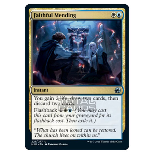 Magic The Gathering - Innistrad - Midnight Hunt - Faithful Mending - 221/277