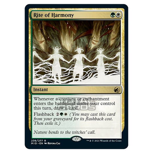 Magic The Gathering - Innistrad - Midnight Hunt - Rite of Harmony - 236/277