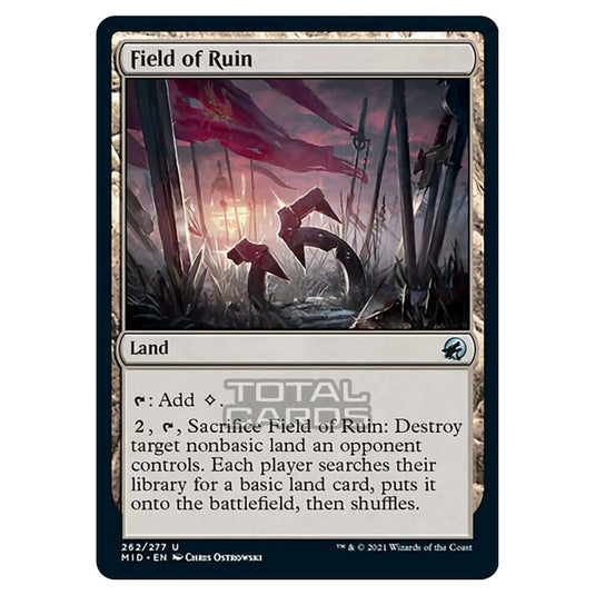 Magic The Gathering - Innistrad - Midnight Hunt - Field of Ruin - 262/ Magic The Gathering - Innistrad - Midnight Hunt - Field of Ruin - 262/