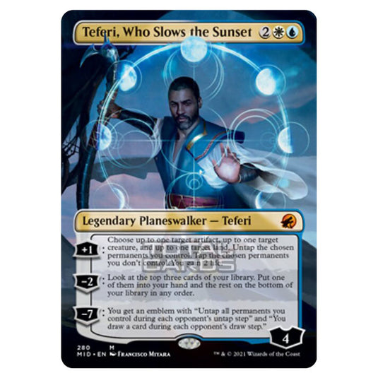 Magic The Gathering - Innistrad - Midnight Hunt - Teferi, Who Slows the Sunset - 280/277