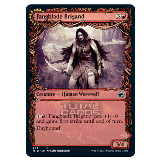 Magic The Gathering - Innistrad - Midnight Hunt - Fangblade Brigand // Fangblade Eviscerator - 292/277